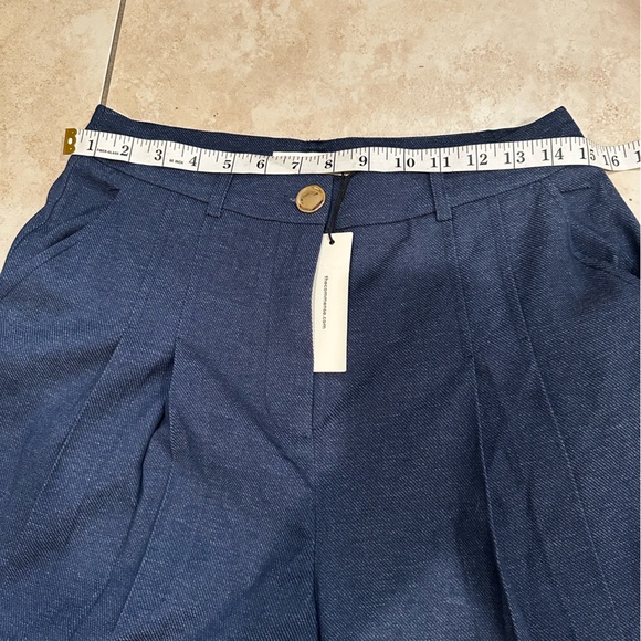 Commense Mid - waist pleated Wide - leg Pants - Picture 9 of 9